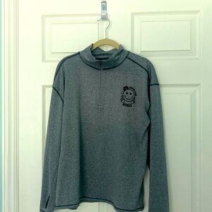 Nurses Pullover quarter zip Large sweatshirt grey